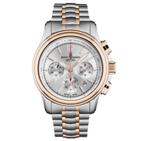 Thumbnail for Revue Thommen Men's Airspeed XL 44mm Chronograph Automatic Two-Tone Silver Watch
