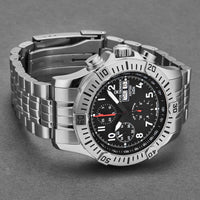 Thumbnail for Revue Thommen Airspeed Men's 44mm Black Dial Stainless Steel Chronograph Automatic Watch