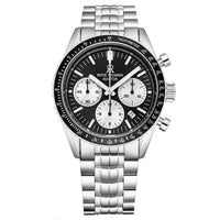 Thumbnail for Revue Thommen Aviator Men's 42mm Black Stainless Steel Chronograph Automatic Watch