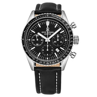 Thumbnail for Revue Thommen Aviator Men's 42mm Black Chronograph Automatic Watch