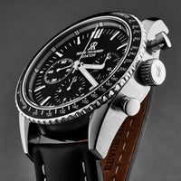 Thumbnail for Revue Thommen Aviator Men's 42mm Black Chronograph Automatic Watch