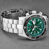 Thumbnail for Revue Thommen Diver Men's 45mm Green Stainless Steel Automatic Chronograph Watch