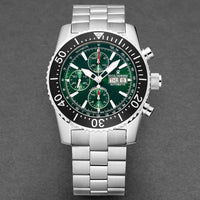 Thumbnail for Revue Thommen Diver Men's 45mm Green Stainless Steel Automatic Chronograph Watch