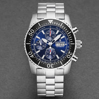 Thumbnail for Revue Thommen Diver Men's 45mm Blue Stainless Steel Automatic Chronograph Watch