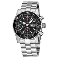 Thumbnail for Revue Thommen Diver Men's 45mm Black Stainless Steel Automatic Chronograph Watch