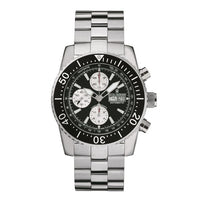 Thumbnail for Revue Thommen Air Speed Men's 45mm Stainless Steel Black Automatic Chronograph Watch