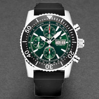 Thumbnail for Revue Thommen Airspeed Men's 46mm Green Rubber Chronograph Automatic Watch
