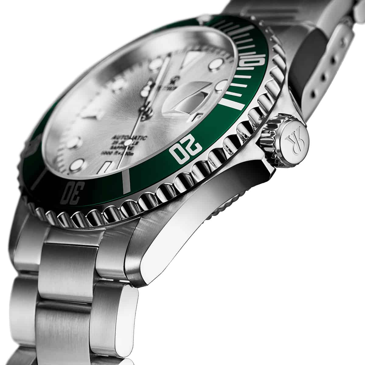 Revue Thommen Diver Men's 42mm Stainless Steel Silver Green Automatic Watch