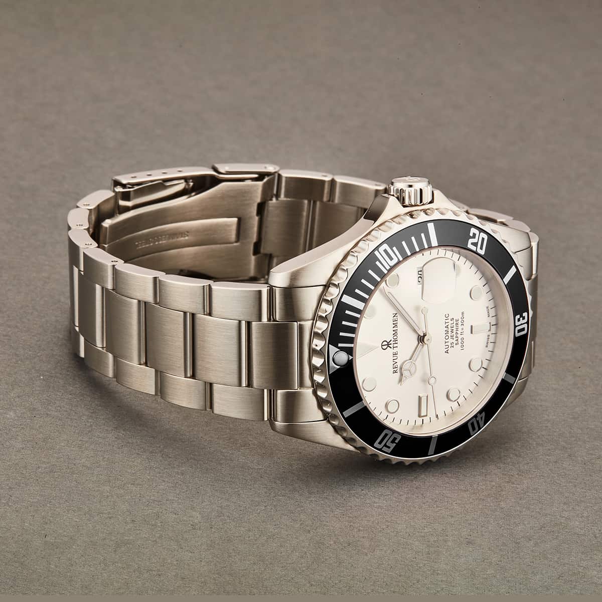 Revue Thommen Diver Men's 42mm Stainless Steel Silver Dial Automatic Watch