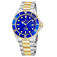 Thumbnail for Revue Thommen Diver Men's 42mm Blue Dial Two-Tone Stainless Steel Automatic Watch
