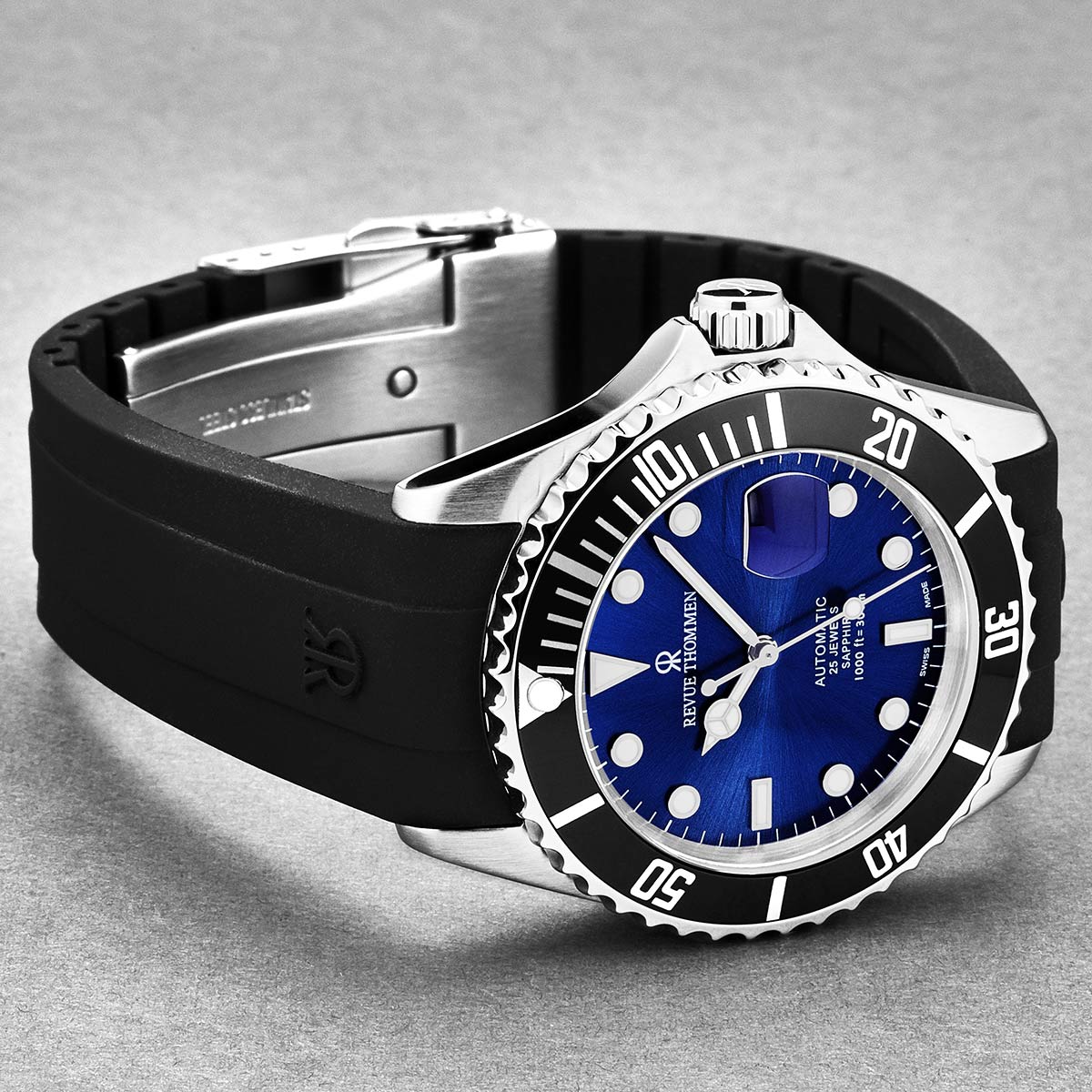 Revue Thommen Diver Men's 42mm Blue Dial Swiss Automatic Watch
