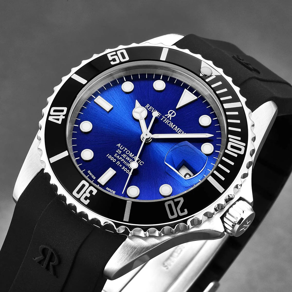 Revue Thommen Diver Men's 42mm Blue Dial Swiss Automatic Watch