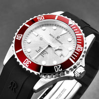 Thumbnail for Revue Thommen Diver Men's 42mm Silver Red Automatic Watch