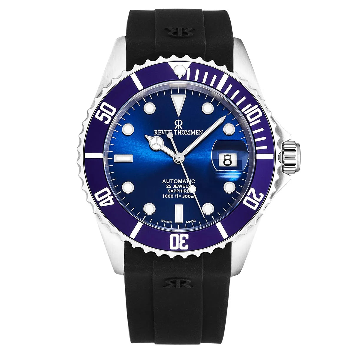 Revue Thommen Diver Men's 42mm Blue Automatic Watch