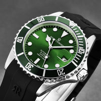 Thumbnail for Revue Thommen Diver Men's 42mm Green Swiss Automatic Watch