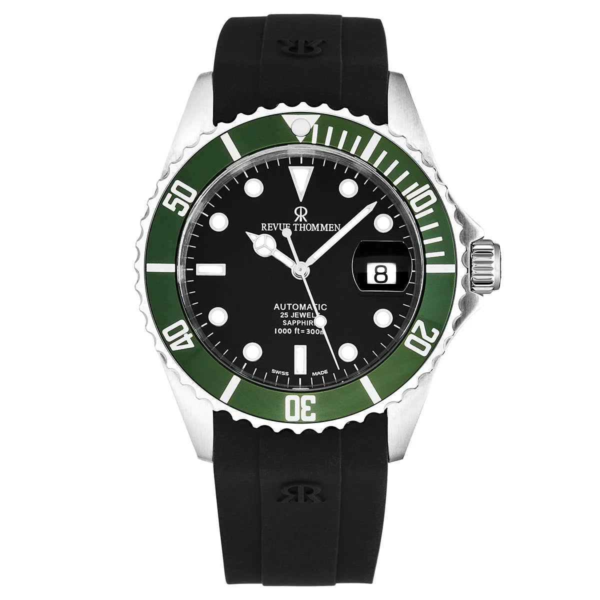 Revue Thommen Diver Men's 42mm Black Automatic Watch