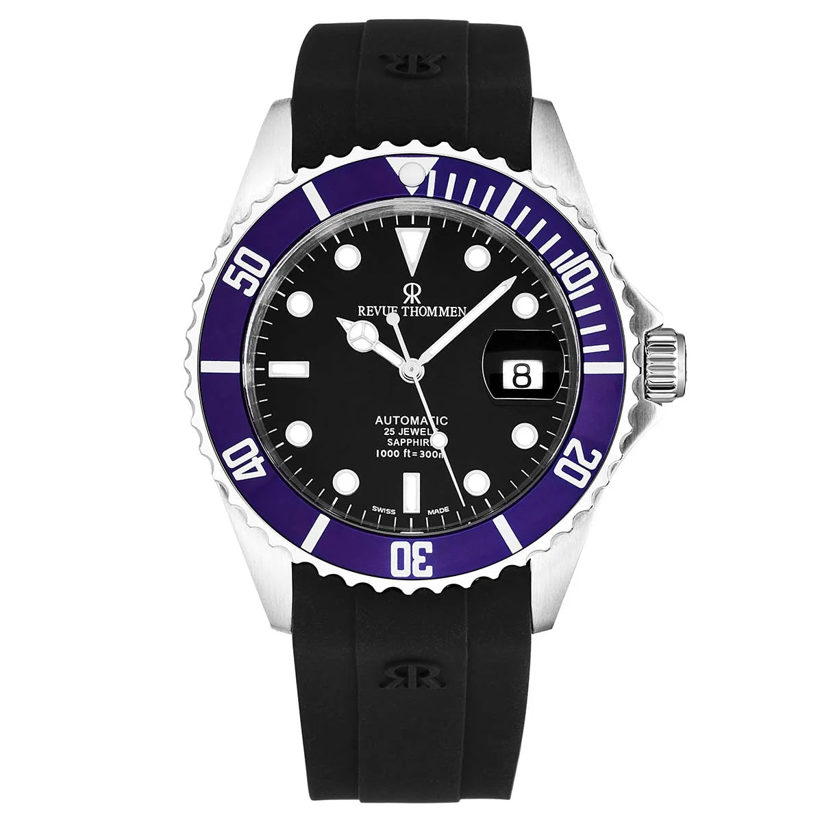 Revue Thommen Diver Men's 42mm Black Automatic Watch
