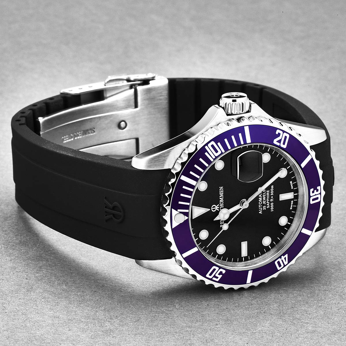 Revue Thommen Diver Men's 42mm Black Automatic Watch