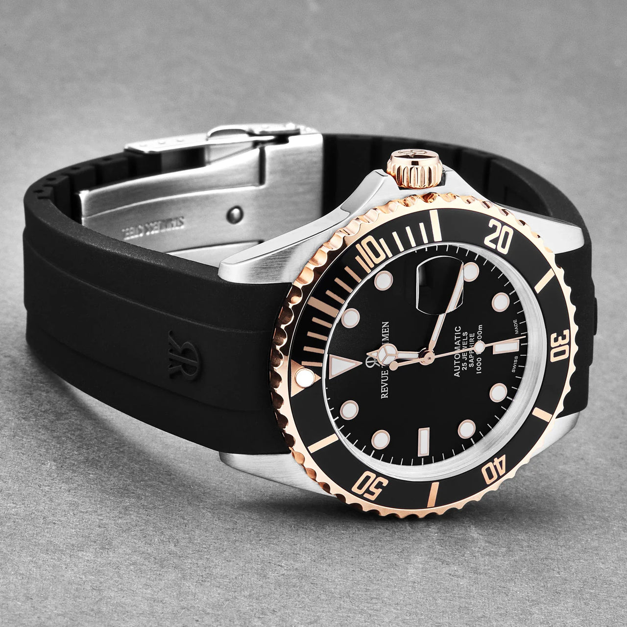 Revue Thommen Diver Men's 42mm Black Automatic Watch