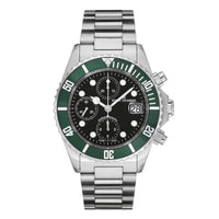 Thumbnail for Revue Thommen Diver Men's 42mm Stainless Steel Green Automatic Chronograph Watch