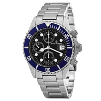 Thumbnail for Revue Thommen Diver 42mm Men's Stainless Steel Automatic Chronograph Black Watch