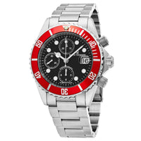 Thumbnail for Revue Thommen Diver Men's 42mm Black Red Chronograph Automatic Watch