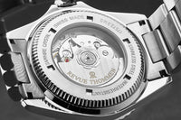 Thumbnail for Revue Thommen Diver Men's 42mm Black Dial Black and Blue Bezel GMT Automatic Watch