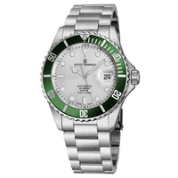 Thumbnail for Revue Thommen Diver Men's 42mm Stainless Steel Silver Green Automatic Watch