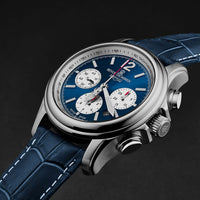 Thumbnail for Revue Thommen Men's Airspeed XL 44mm Chronograph Blue Automatic Watch