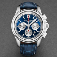 Thumbnail for Revue Thommen Men's Airspeed XL 44mm Chronograph Blue Automatic Watch