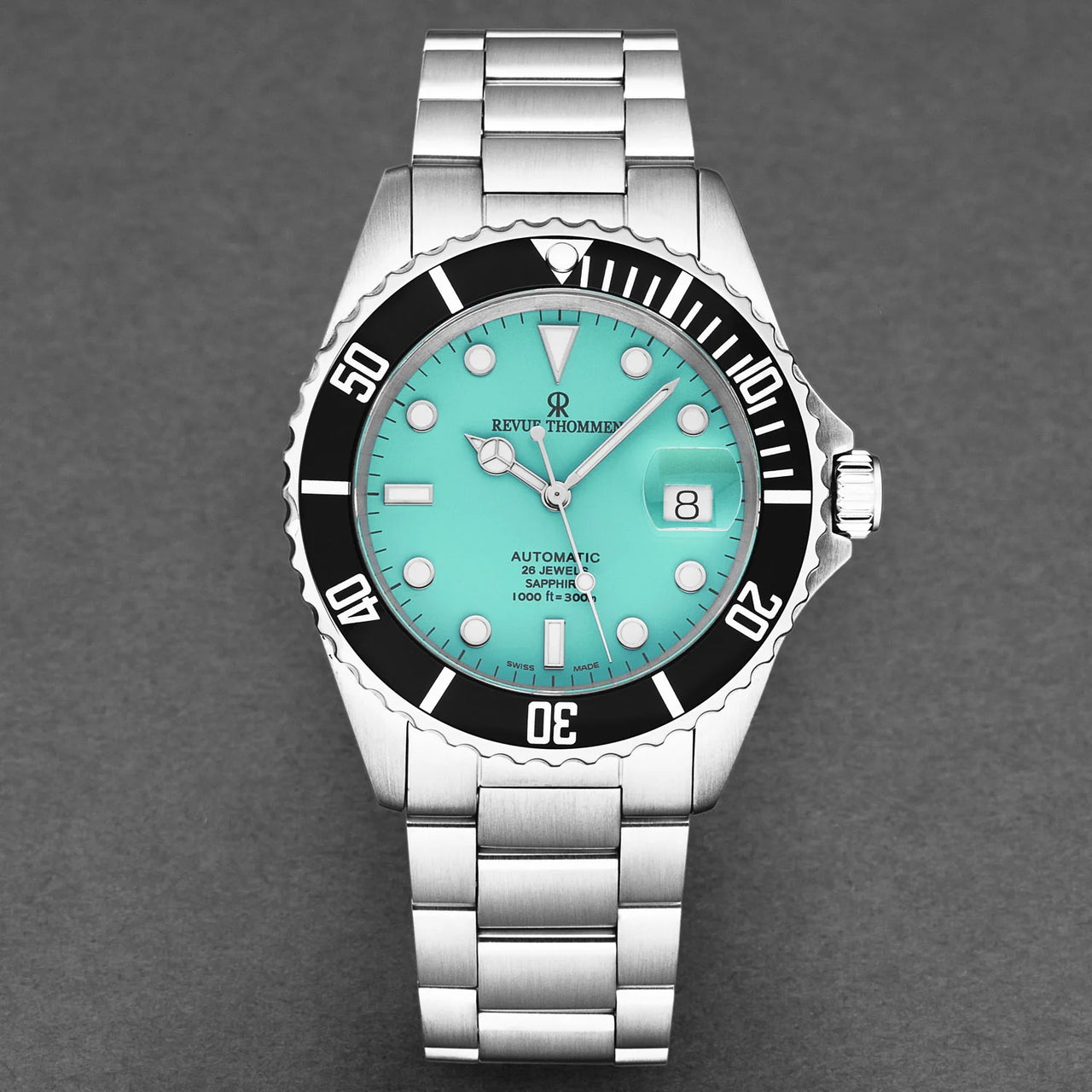 Revue Thommen Diver Men's 42mm Green Automatic Watch