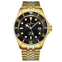Thumbnail for Revue Thommen Diver Men's 42mm Black Gold Automatic Watch