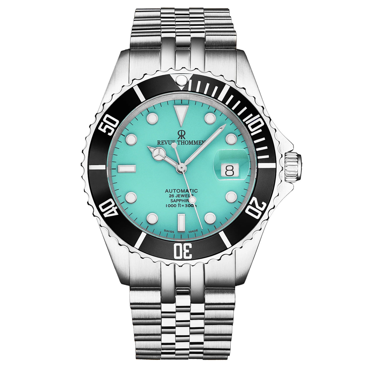 Revue Thommen Diver Men's 42mm Green Automatic Watch