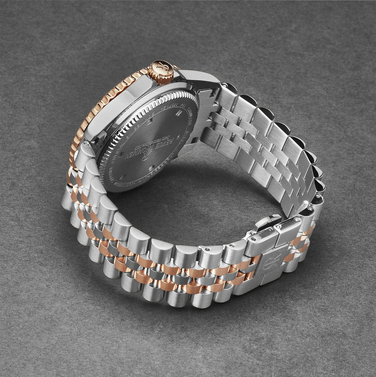 Revue Thommen Men's Diver 42mm Black Two-Tone Automatic Watch