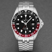 Thumbnail for Revue Thommen Diver GMT Men's 42mm Black Red Automatic Watch