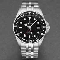 Thumbnail for Revue Thommen 'Diver' Black Dial Steel 42mm Automatic Men's Watch