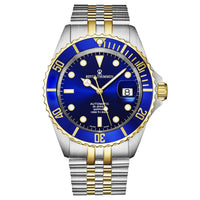 Thumbnail for Revue Thommen Men's Diver 42mm Blue Two-Tone Gold Automatic Watch