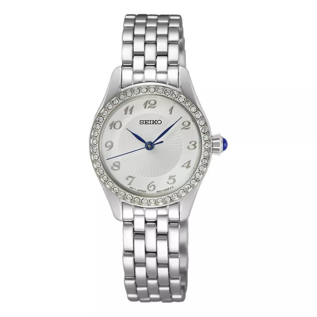 Seiko Diamonds Ladies Silver Watch SUR385P1