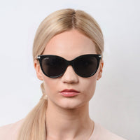 Thumbnail for Sunglasses - Jimmy Choo AXELLE/G/S DXF 56IR Women's Glt Black
