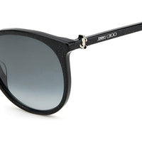 Thumbnail for Sunglasses - Jimmy Choo ILANA/F/SK DXF 579O Women's Black Glt