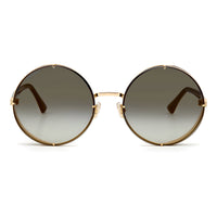 Thumbnail for Sunglasses - Jimmy Choo LILO/S RHL 58FQ Women's Gold Black