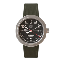 Thumbnail for Allemano 1919 Men's Green Black Watch DAY-SVA-10-B