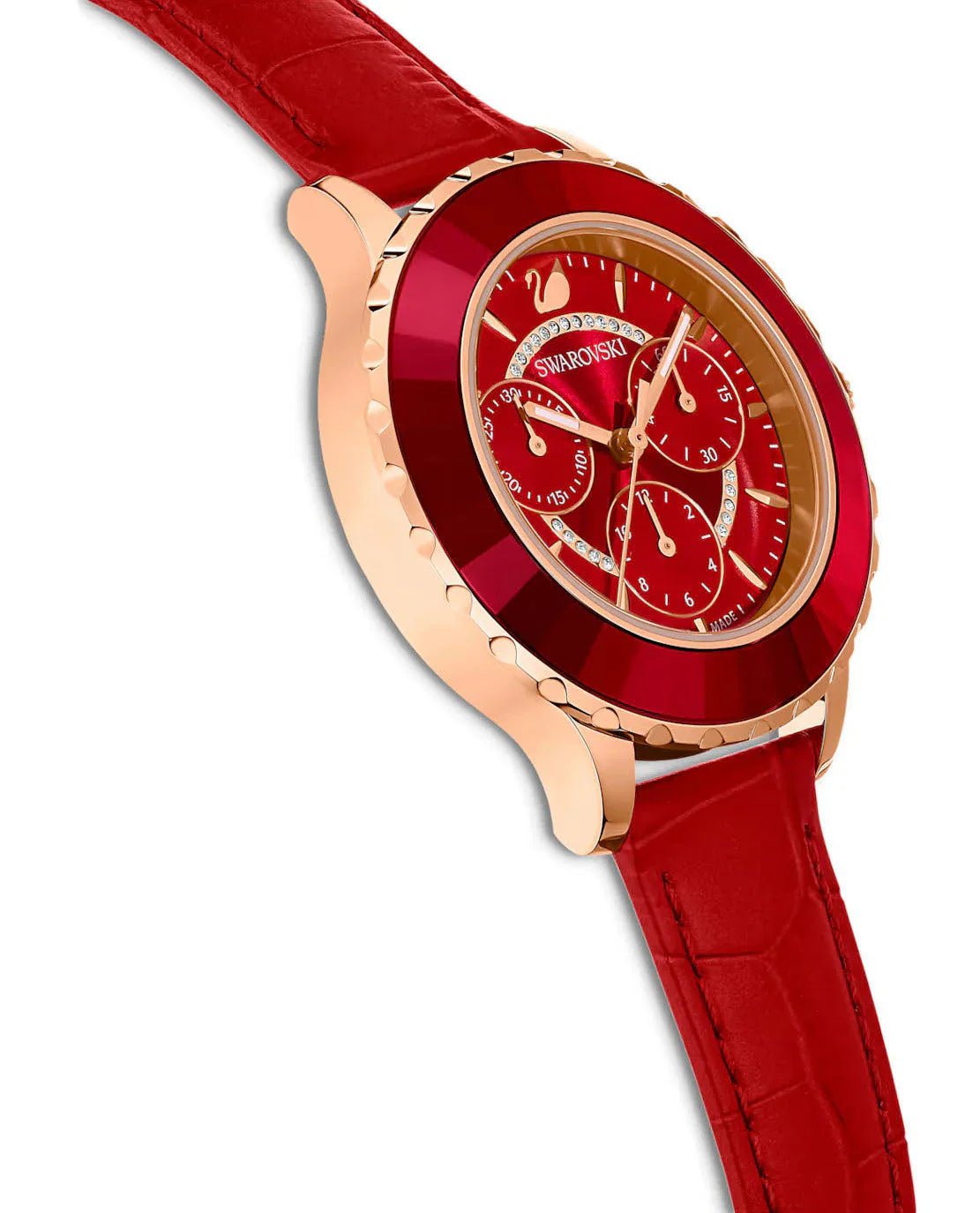 Swarovski Octea Lux Chrono Ladies Red Watch 5646975