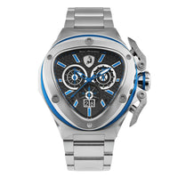 Thumbnail for Tonino Lamborghini Men’s Watch 56mm Spyder X Silver Blue