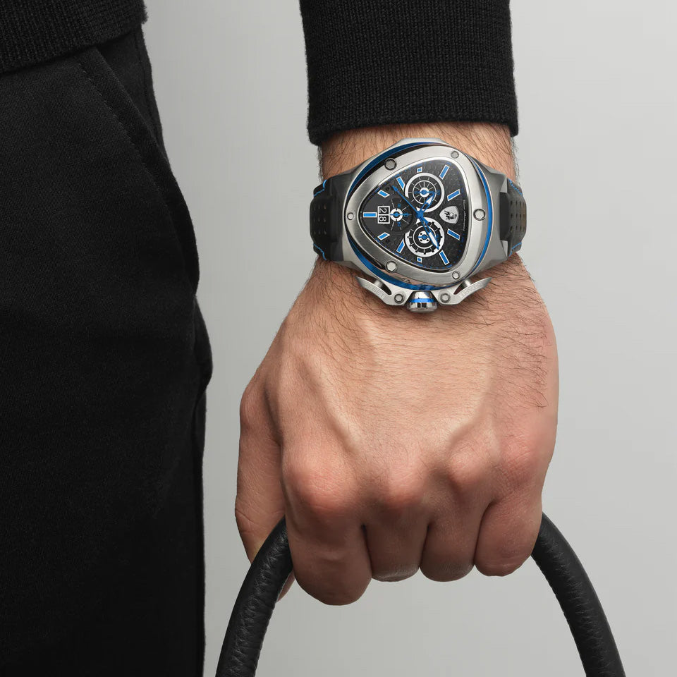 Tonino Lamborghini Men’s Watch 56mm Spyder X Black Blue