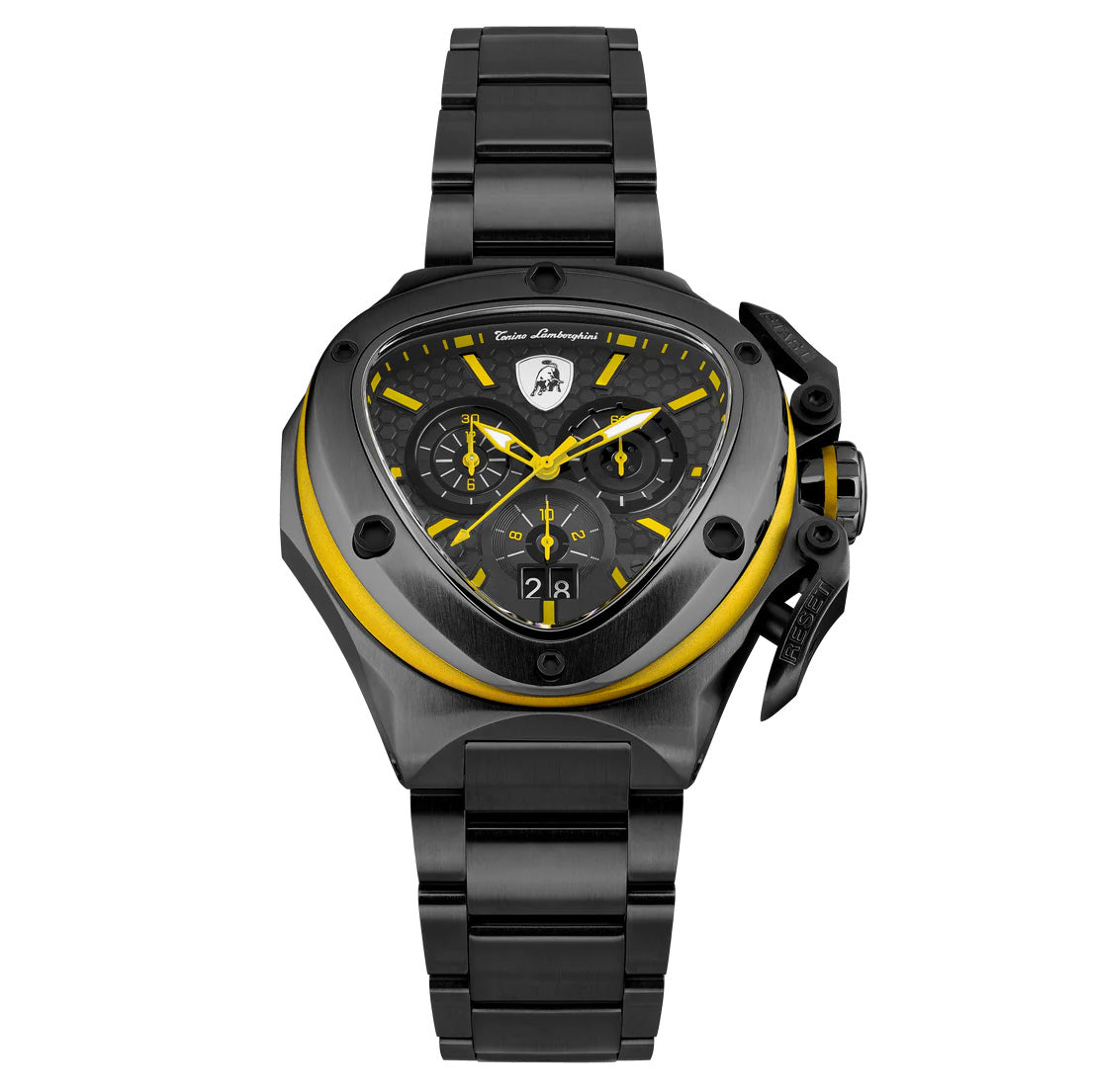 Tonino Lamborghini Men’s Watch 56mm Spyder X Black Yellow