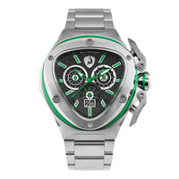 Thumbnail for Tonino Lamborghini Men's Watch 53mm Spyder X Silver Green