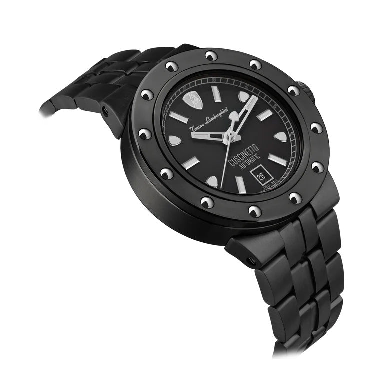 Tonino Lamborghini Men's Watch 42mm Cuscinetto Black White