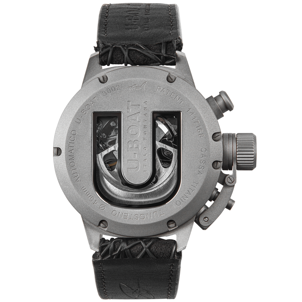 U-Boat Men’s Watch 45mm Classico Titanium Tungsten Chronograph Grey