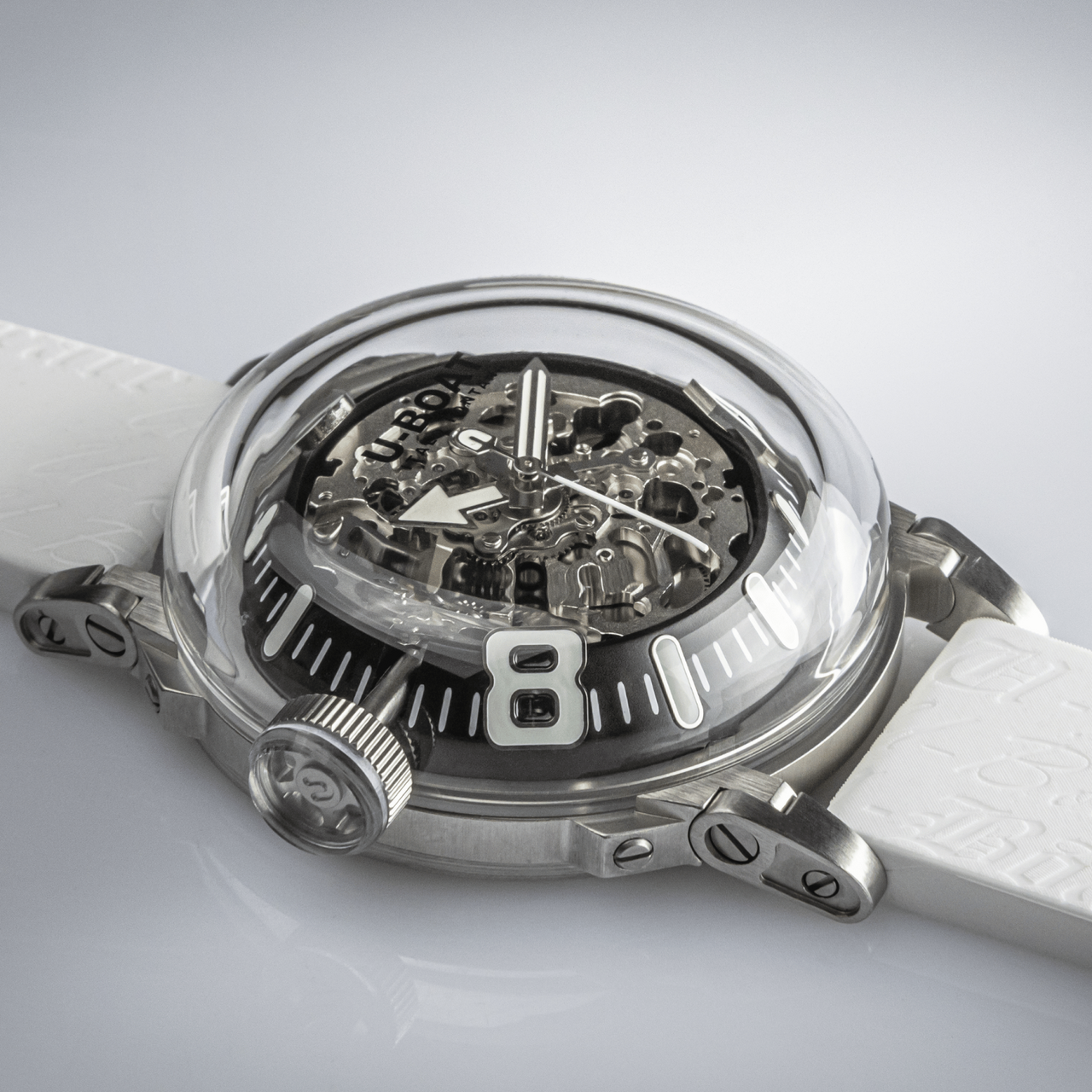 U-Boat Men's Watch 44mm U-65 Automatic White